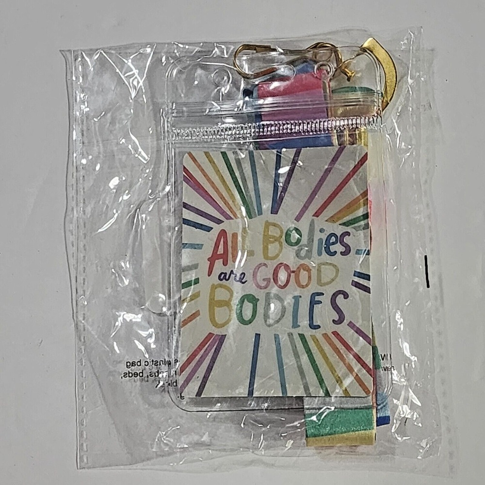 anna parade All Bodies are Good Bodies Rainbow ID Lanyard Gay Pride LGBTQ+ New